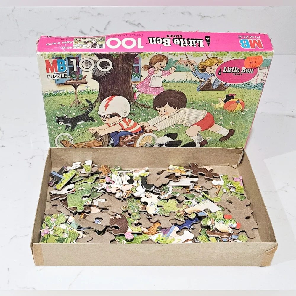 Little Ben Kids Puzzle - Multicolor Vintage Milton Bradley Puzzle Little Ben